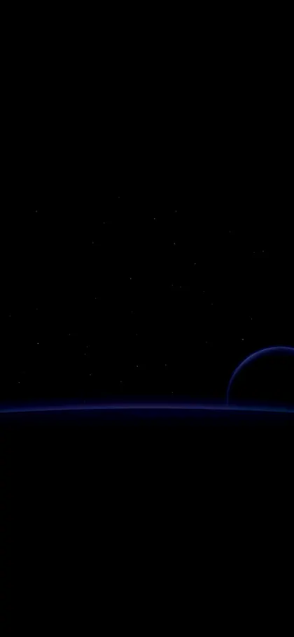 Horizon Planet – phone wallpaper from the Dark Mode Essentials Pack