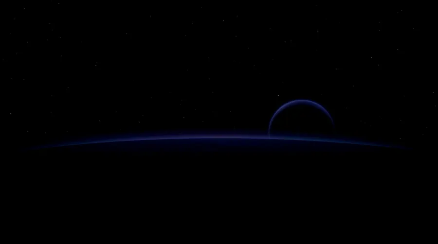 Horizon Planet – desktop wallpaper from the Dark Mode Essentials Pack