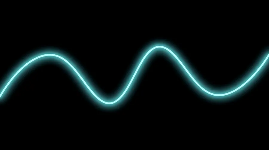 Neon Wave – desktop wallpaper from the Dark Mode Essentials Pack