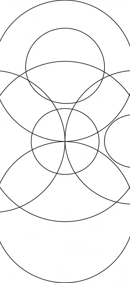 Geometric Circles – phone wallpaper from the Minimal Lines Wallpaper Pack