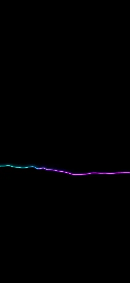 Neon Ridge Line – phone wallpaper from the OLED Pure Black Wallpaper Pack