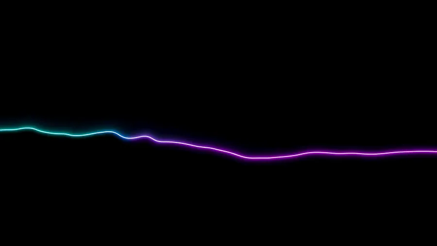 Neon Ridge Line – desktop wallpaper from the OLED Pure Black Wallpaper Pack