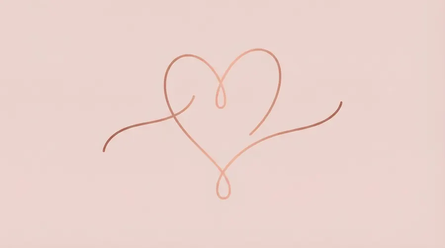 Line Art Heart – desktop wallpaper from the Valentine's Love Wallpaper Pack