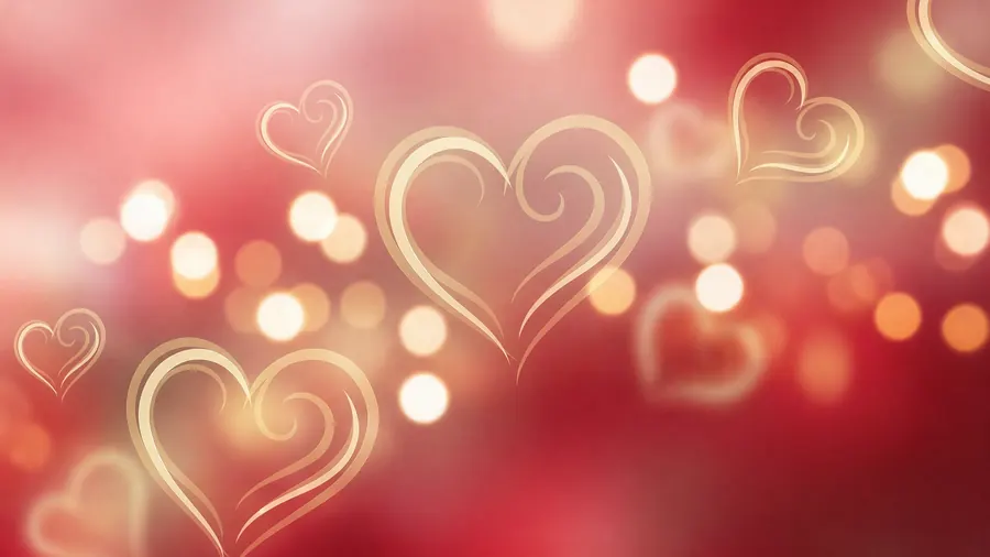 Romantic Hearts – desktop wallpaper from the Valentine's Love Wallpaper Pack